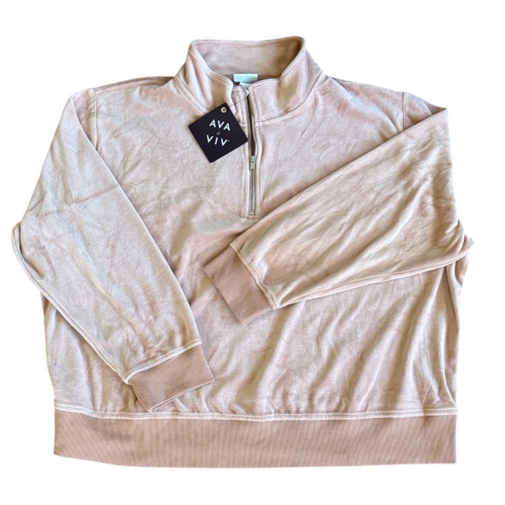 Ava & Viv 1/4 Zip Pullover 2X NWT